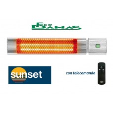 STUFA AD INFRAROSSI  DA INTERNO/ESTERNO 2000 W "MOD. SUNSET"